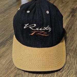 VINTAGE NASCAR Rusty Wallace Black Tan Baseball Cap Hat Racing Indy
